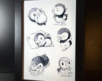 Pokémon Piplup Print