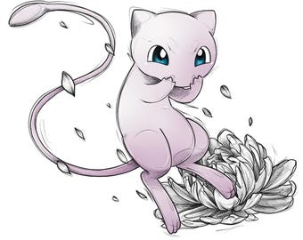 Impressão Pokémon Mew
