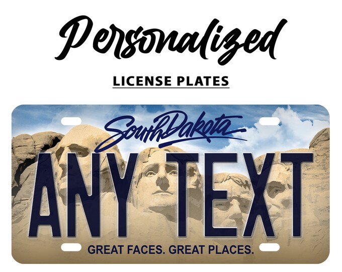 South Dakota Choice of License Plate, Pick Your Plate, License Plates