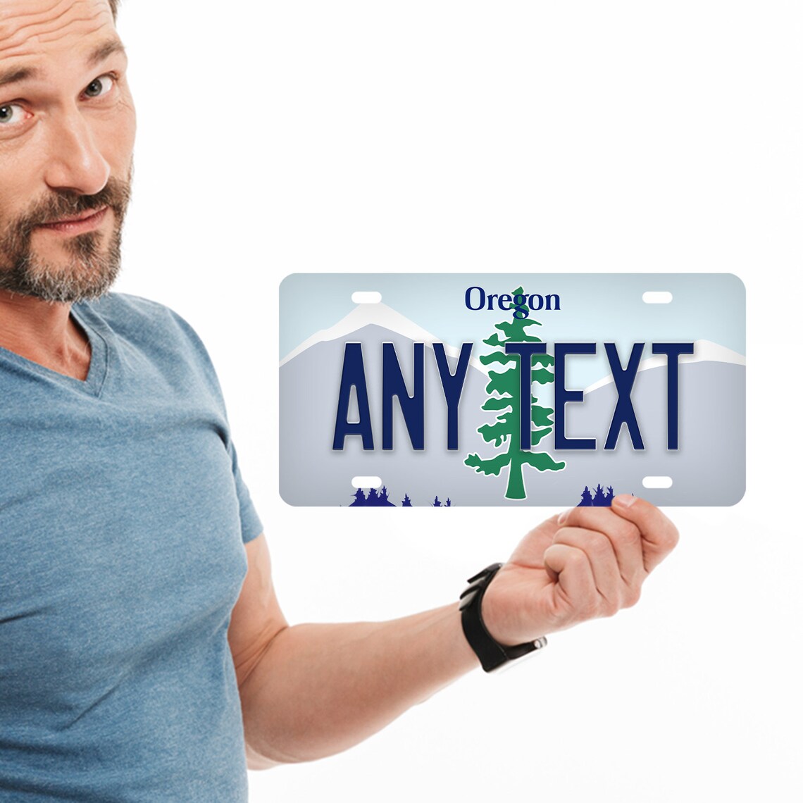 Custom Oregon License Plate Personalized Name All 50 Etsy UK