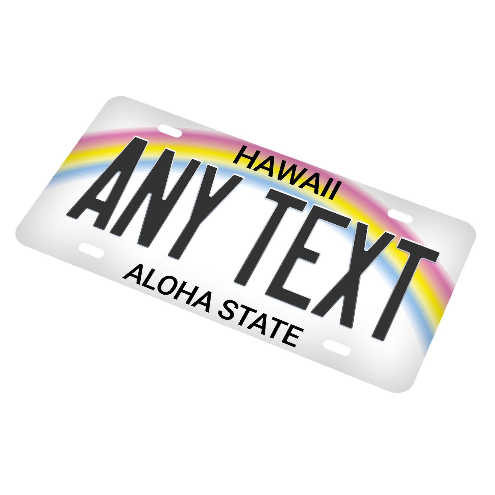 HawaiiKennzeichen Personalisieren mit jedem Namen oder Text Etsy