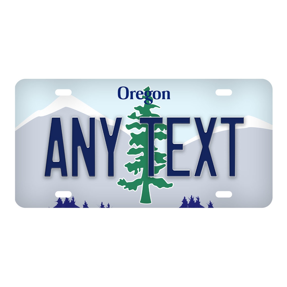 Custom Oregon License Plate Personalized Name All 50 Etsy UK