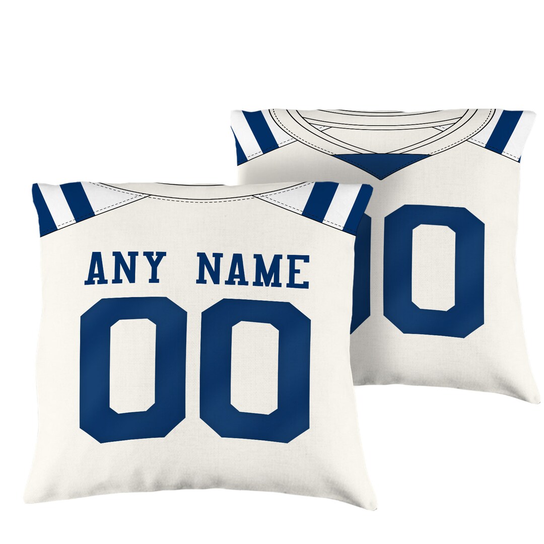 Colts Custom Personalized Football Pillowcase Team Jersey Pillow Cover