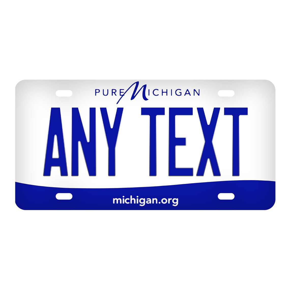 Custom Michigan License Plate Personalized Name All 50 Etsy