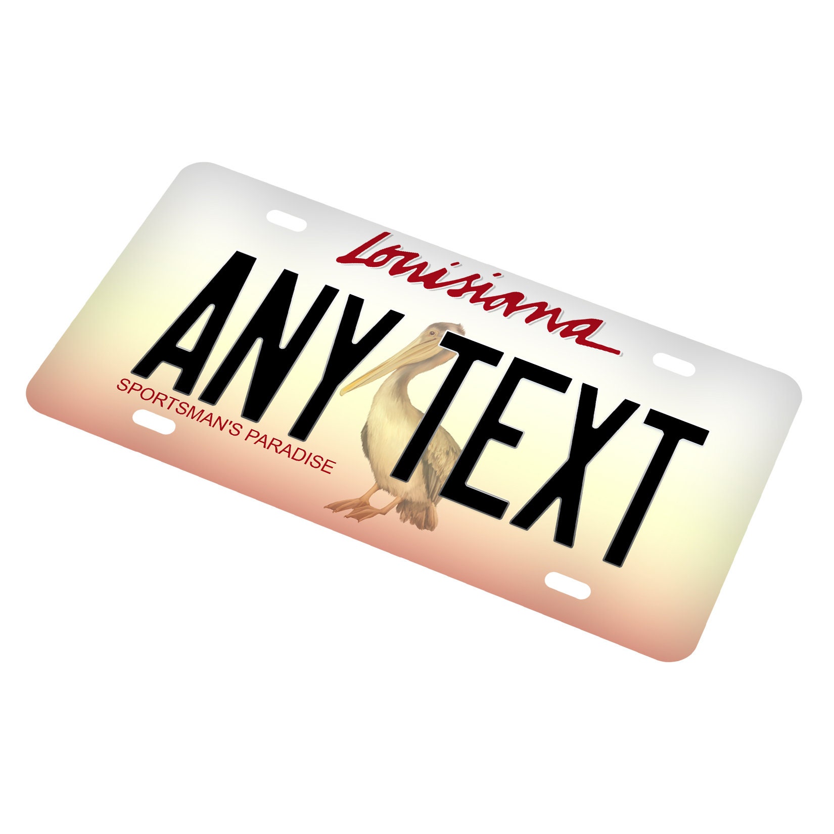 Custom Louisiana License Plate Personalized Name All 50 Etsy