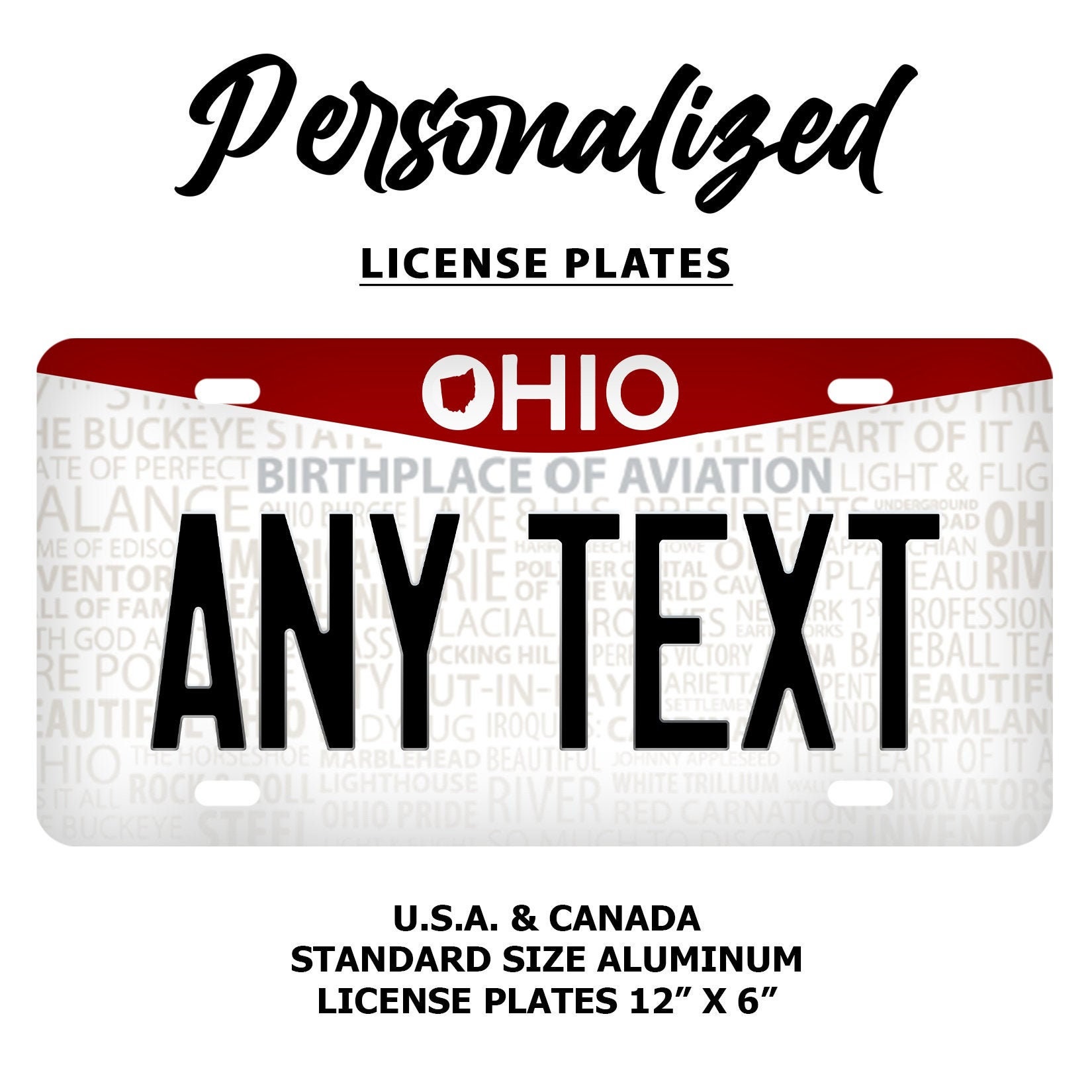 50 Pack of Sublimation License Plate Blanks 6x12 inch, Thickness 0.65mm  (0.025 inch), Metal Aluminum License Plates for Custom Sublimation  Designs-50 Pack 