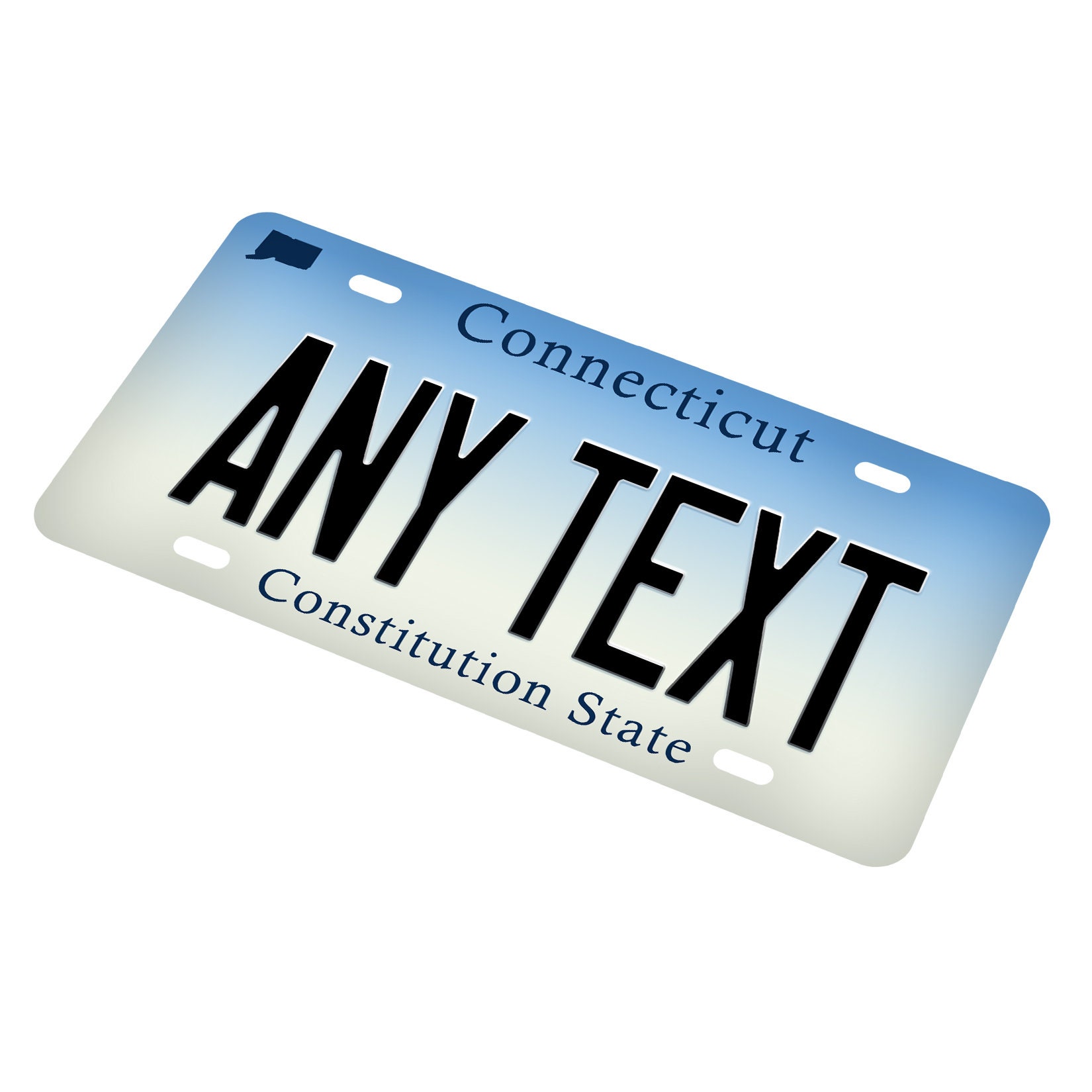 Personalisiertes Connecticut Nummernschild Personalisieren Sie mit jedem  Namen oder Text 3 Größen verfügbar Automarke Motorrad Fahrradteller -   Österreich