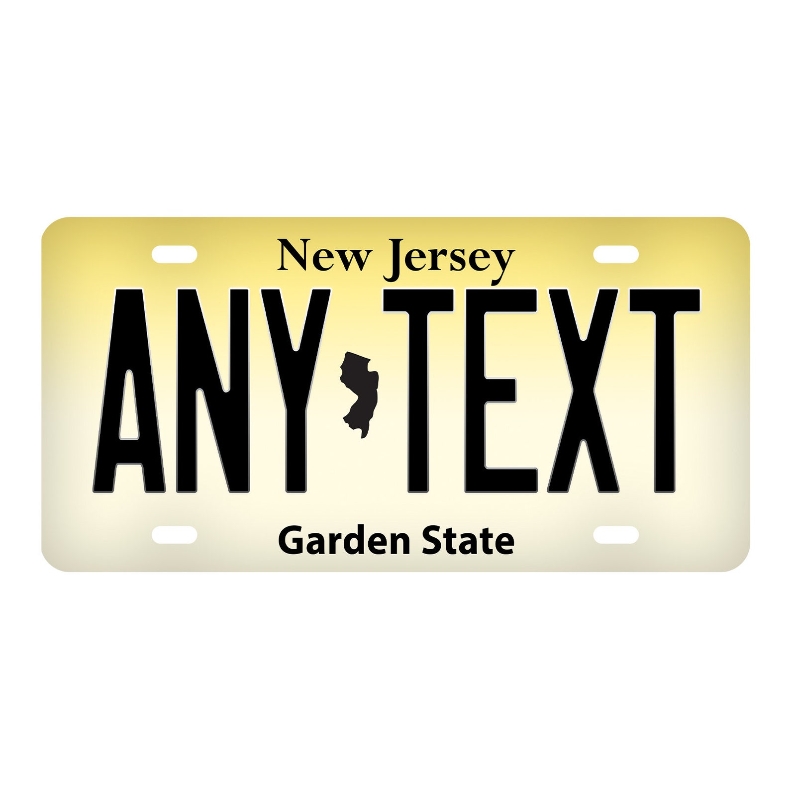 Custom New Jersey License Plate Personalized Name All 50 Etsy