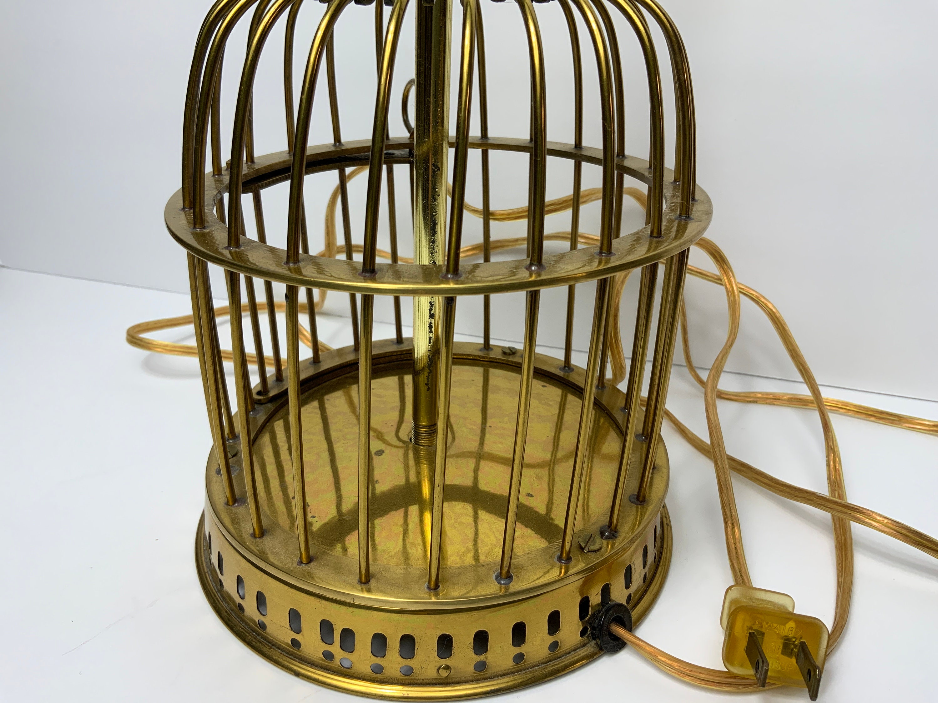 Antique Brass Bird Cage lamp Etsy