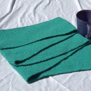 Hand-Knitted Solid Colored Winter Scarf