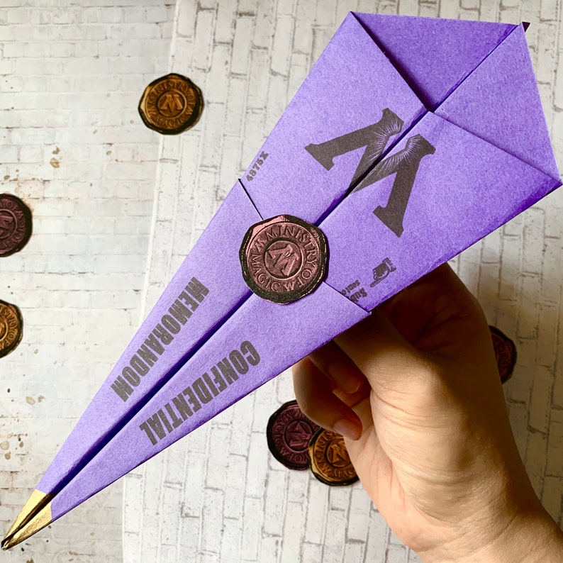 Ministry of Magic Flying Memo DIY Set Wizarding Government | Etsy