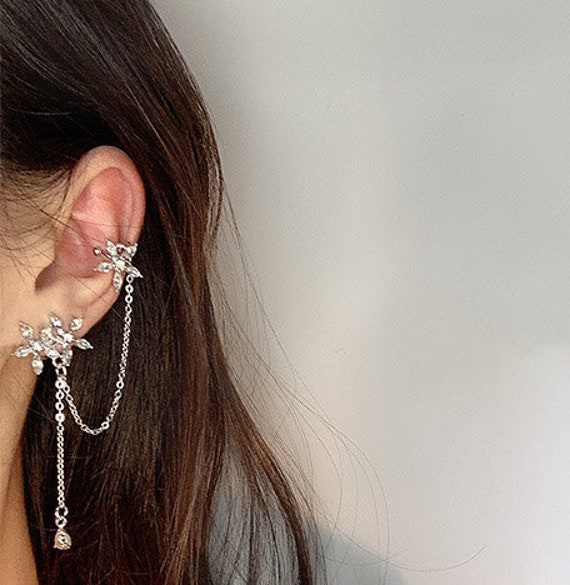 Flower Chain Earrings Witch Earrings AirPod Earrings Etsy