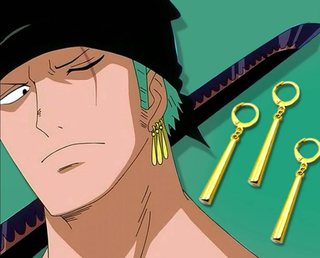 Zoro Earrings One Piece 1 Piece Anime Fan Merch Cosplay Etsy