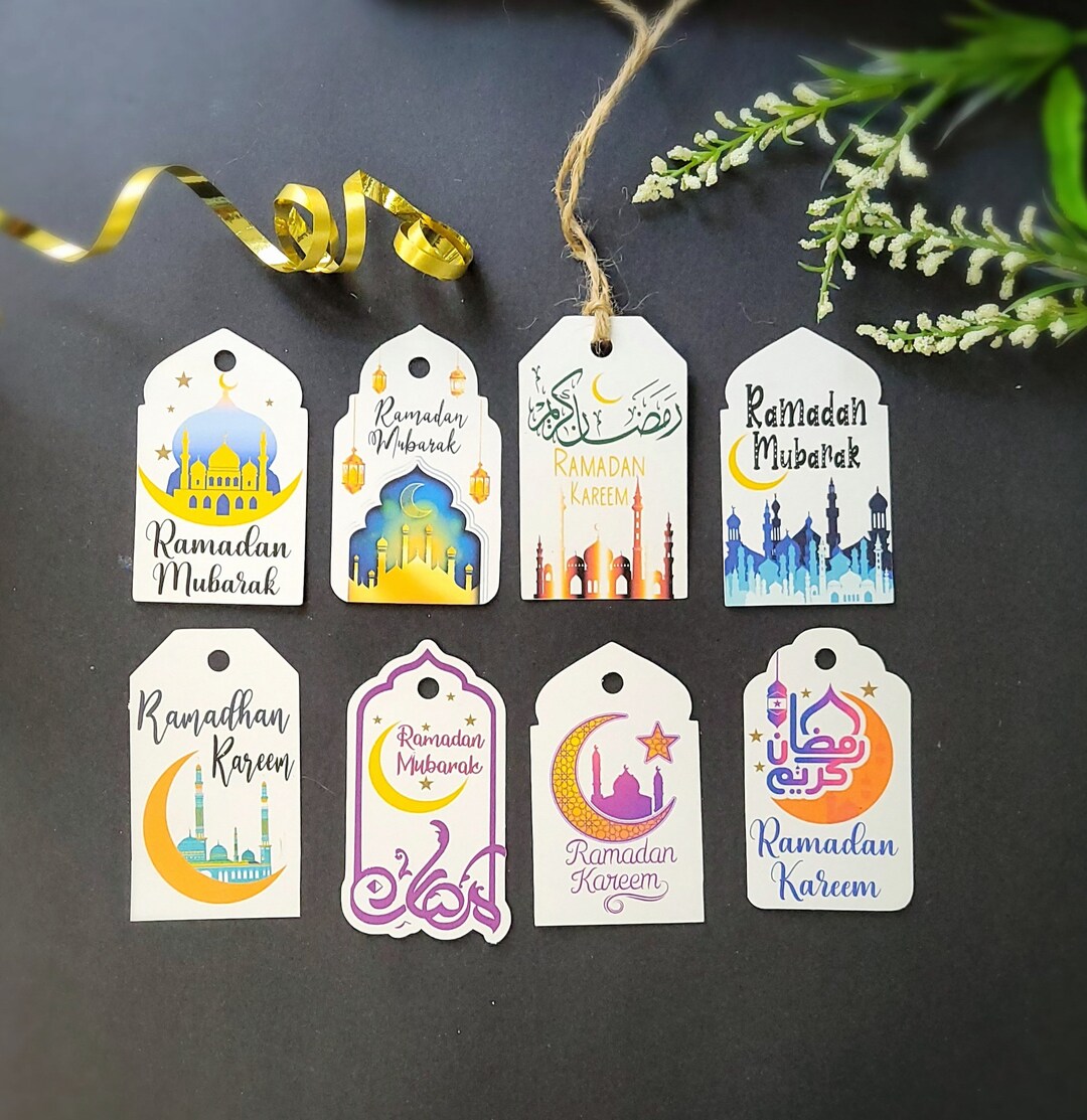 ramadan mubarak gift tags