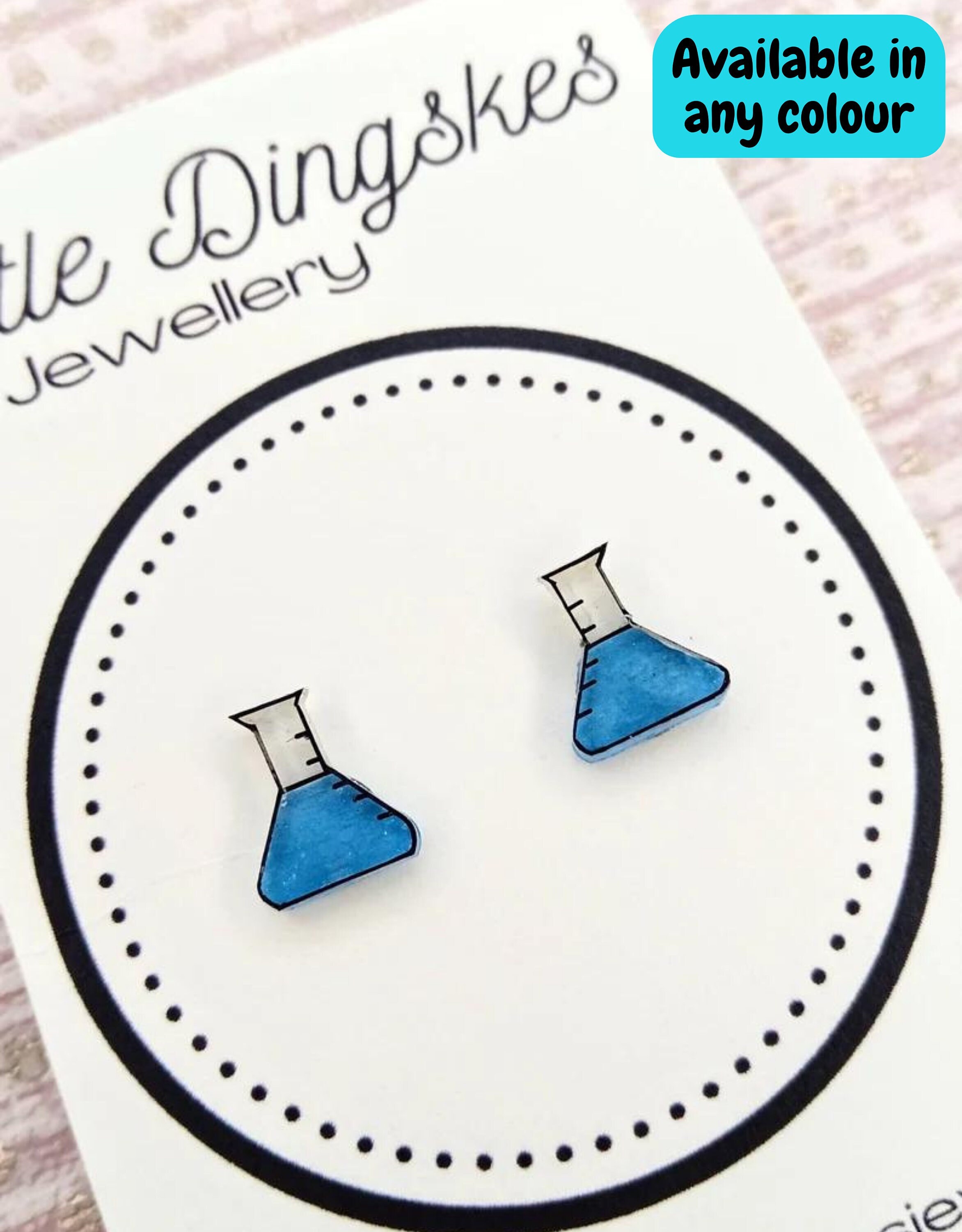 Conical Flask Earrings Chemistry Flask Earrings Science Etsy UK