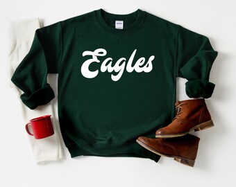 crew neck eagles sweatshirt