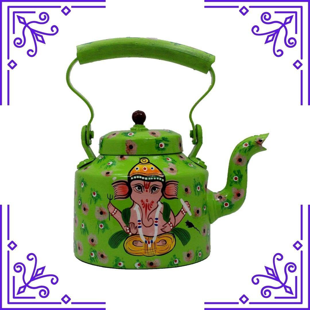 Hand Painted Indian Chai Kettle Etsy