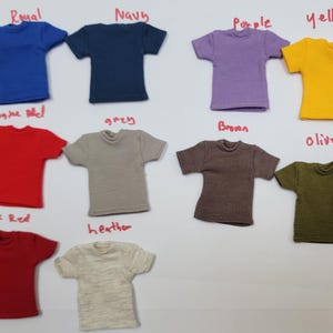 1/6 Scale Figure Doll Clothes Handmade Doll T Shirt For 12\" Figures Clothing