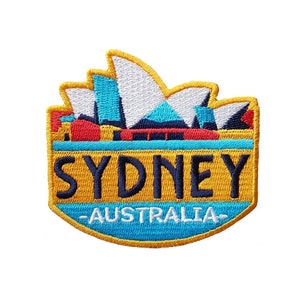 Sydney Australia Travel Patch Embroidered Iron on Sew on Badge Souvenir