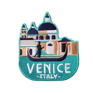 Venice Italy Travel Patch Embroidered Iron on Sew on Badge Souvenir