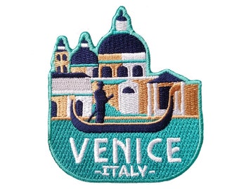 Venice Italy Travel Patch Embroidered Iron on Sew on Badge Souvenir