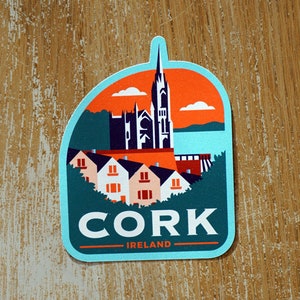 Cortiça irlanda adesivo de vinil decalque bagagem portátil notebook diário presente mala à prova dwaterproof água scrapbook capacete carro