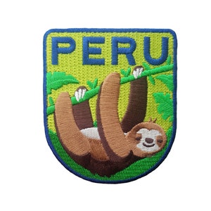 Peru Travel Patch Ferro ricamato su cucire su badge souvenir
