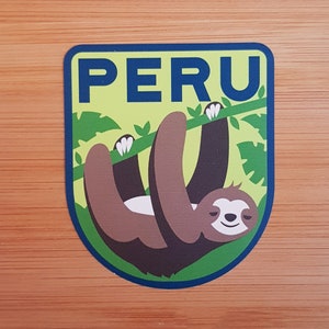 Peru, Vinyl Sticker, Travel Diary, Luggage Decal, Laptop, Notebook, Journal, Gift, Suitcase, Waterproof, Scrapbook, Helmet, Car
