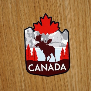 Canada Vinyl Sticker, Decal, Luggage, Laptop, Notebook, Journal, Gift, Suitcase, Waterproof, Scrapbook, Helmet, Car, Flag, Holiday, Diary