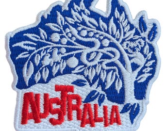 Australia Travel Patch Embroidered Iron on Sew on Badge Souvenir Applique Motif City Country Flag