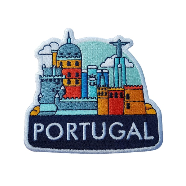 Portugal Travel Patch Embroidered Iron on Sew on Badge Souvenir Applique