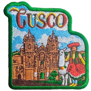 Cusco Peru 3" Travel Patch Embroidered Iron on Sew Badge Souvenir Flag City Country