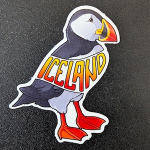 Calcomanía de vinilo de Islandia de 7,6 cm para equipaje, botella de agua, portátil, álbum de recortes, diario de viaje, cuaderno, regalo, bandera, diario, ciudad, país.