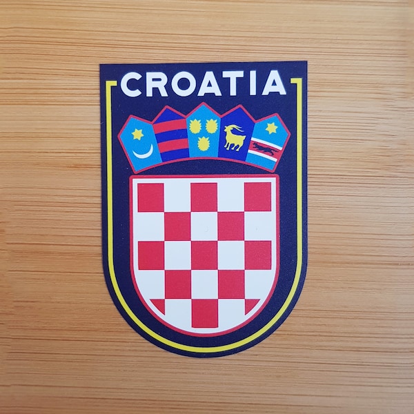 Croatia, Vinyl Sticker, Travel Diary, Luggage Decal, Laptop, Notebook, Journal, Gift, Suitcase, Waterproof, Scrapbook, Helmet, Car