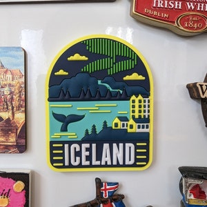 Island Kühlschrankmagnet, 3D, PVC, Regaldisplay, magnetisch, Küche, Reise, Souvenir, Geschenk, Dekoration, Zuhause, Sammlung, Handwerk