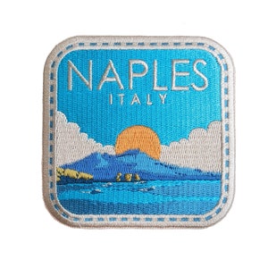 Neapel Italien 3 "Reise-Patch gesticktes Eisen auf Aufnäher Souvenir Applikation Motiv