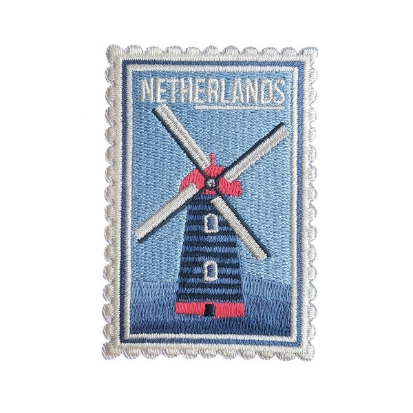 The Netherland Travel Patch Embroidered Iron on Sew on Badge Souvenir Applique Motif