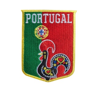 Parche de viaje de Portugal bordado para planchar o coser, insignia de recuerdo, motivo de aplique