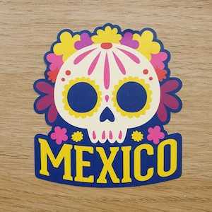 Mexico Vinyl Sticker Decal Luggage Laptop Notebook Journal Gift Suitcase Waterproof Scrapbook Helmet Car