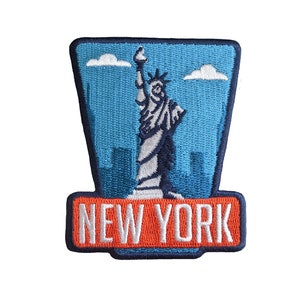 New York USA Travel Patch Scandinavia Nordic Embroidered Iron on Sew on Badge Souvenir Backpack Flag