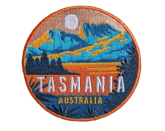 Tasmania Australia Travel Patch Embroidered Iron on Sew on Badge Souvenir Applique Motif