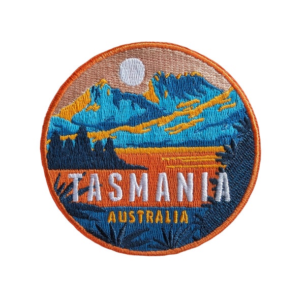 Tasmania Australia Travel Patch Embroidered Iron on Sew on Badge Souvenir Applique Motif