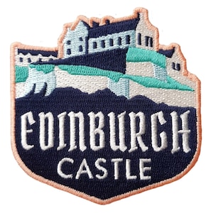 Edinburgh Scotland 3" Travel Patch Embroidered Iron on Sew on Badge Souvenir Country Applique Motif
