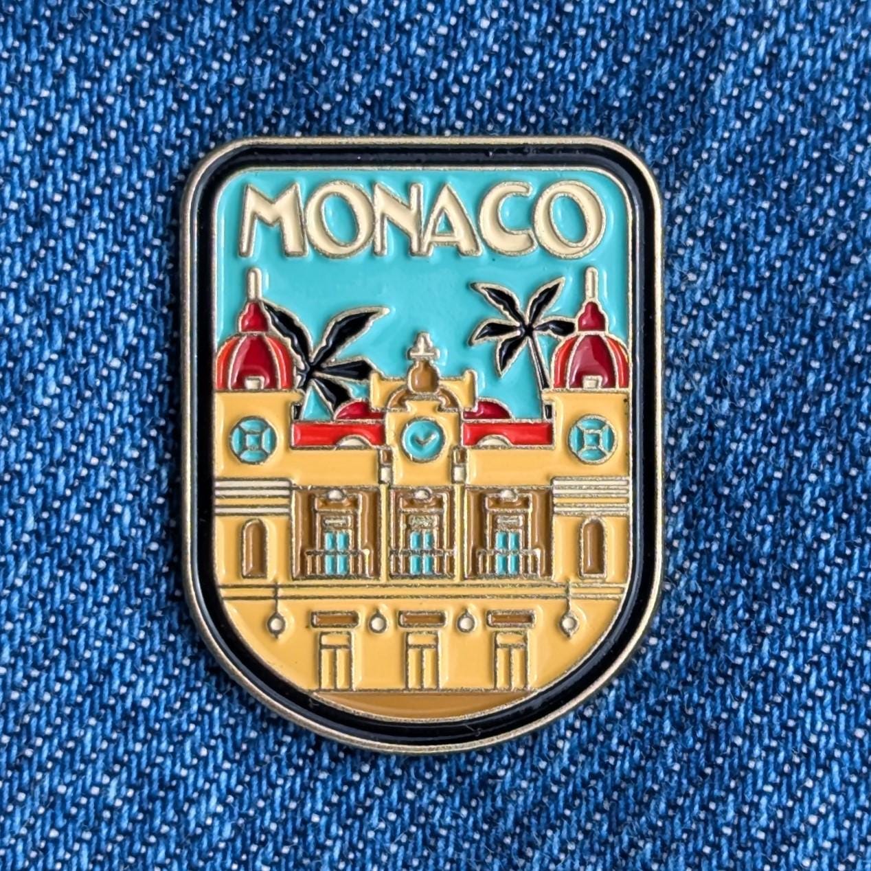Fanion Vintage Principauté De Monaco, Fabriqué En France, Avant 2000