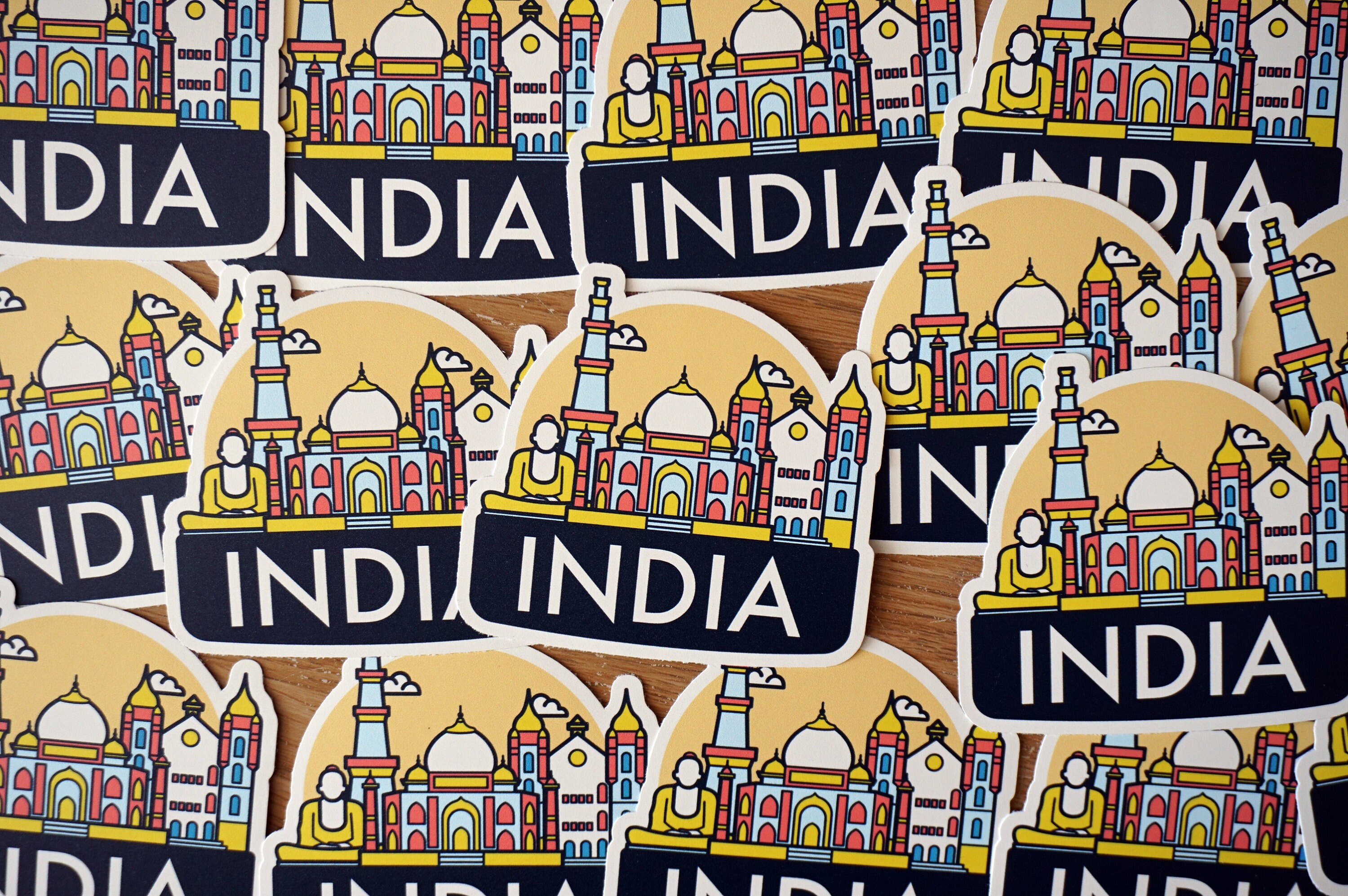 India Vinyl Sticker Decal Luggage Laptop Notebook Journal Gift - Etsy