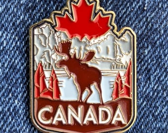 Canada 1,25" emaille pins reisbadge pin gouden revers stad land vlag