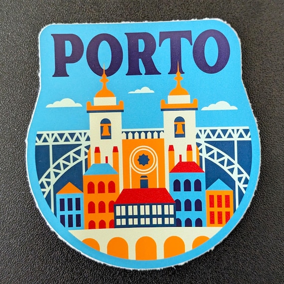 Porto Portugal 3" Vinyl Sticker, Scrapbook Decal Luggage Waterbottle Laptop Travel Flag City Country