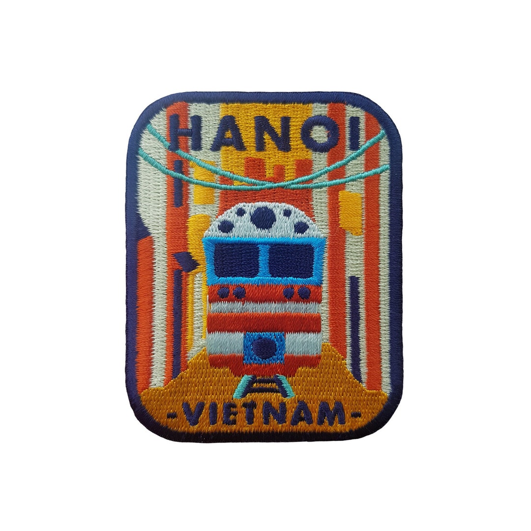 Hanoi, Vietnam Travel Patch Embroidered Iron on Sew on Badge Souvenir ...