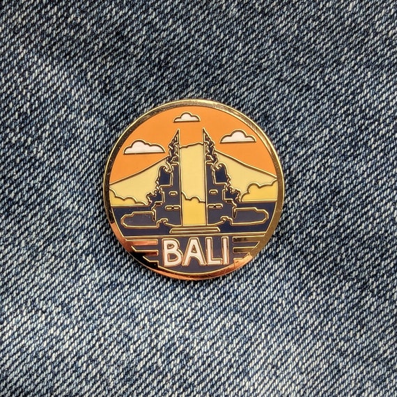 バリ島 インドネシア 旅行ピン、ハード エナメル ピン、フレア
