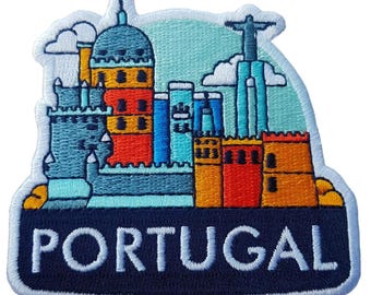 Portugal 3" Travel Patch Embroidered Iron on Sew Badge Souvenir Flag City Country
